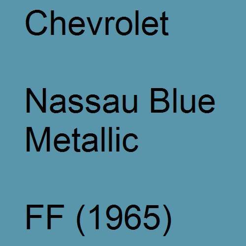 Chevrolet, Nassau Blue Metallic, FF (1965).